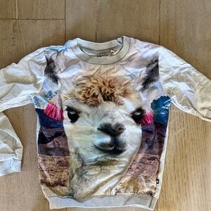 Molo Kids Llama Print Sweatshirt - Multicolor